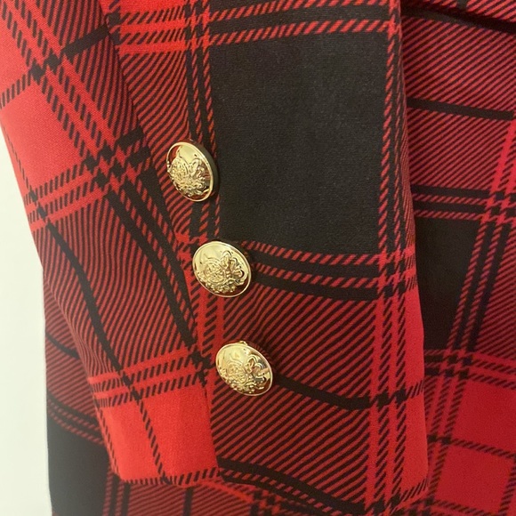Fashion to Figure Buffalo plaid Blazer sz 1 NWOT - Picture 2 of 6